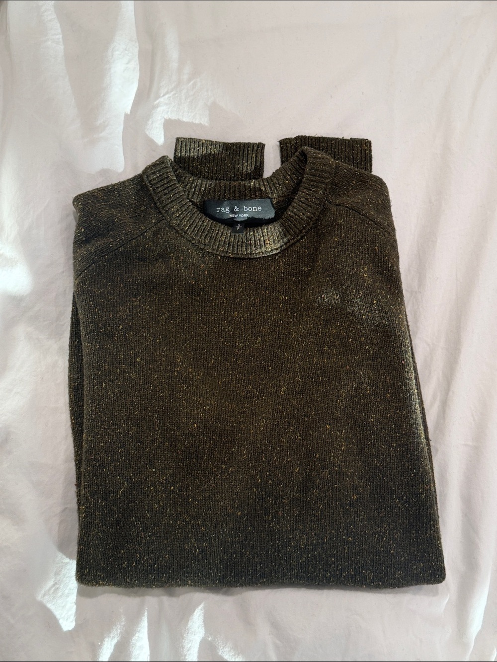 rag & bone Olive Green Crewneck Sweater